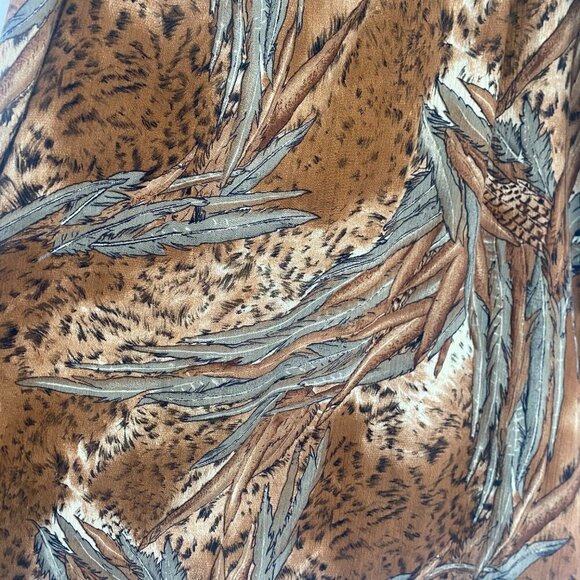 Vintage Lindor Safari Fitted Midi Skirt Size Large - Picture 7 of 7